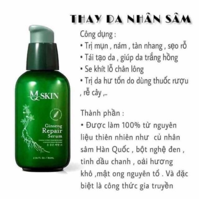 Serum thay da nhân sâm MQ