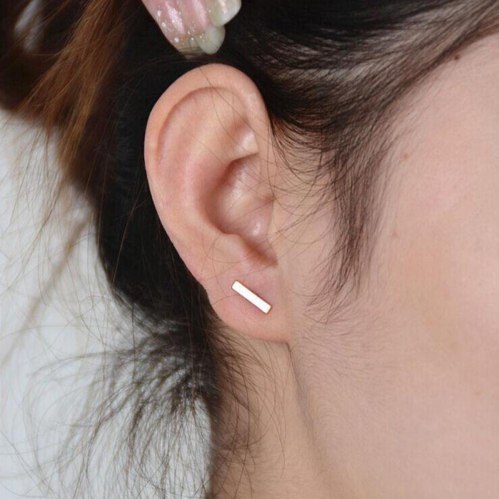 1 Đôi Bông Tai Xỏ Lỗ Thiết Kế Đơn Giản Nhiều Màu Thời Trang Cho Nữ Mihan1