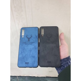 Ốp Silicon Vải Jean Chống Sốc ( Ốp Hươu Deer ) Samsung A7 2018