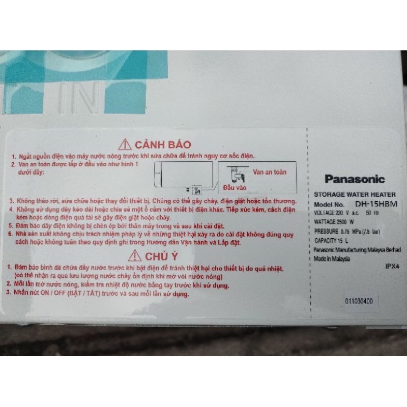 Máy nước nóng lạnh gián tiếp có bình chứa 15L DH-15HBM