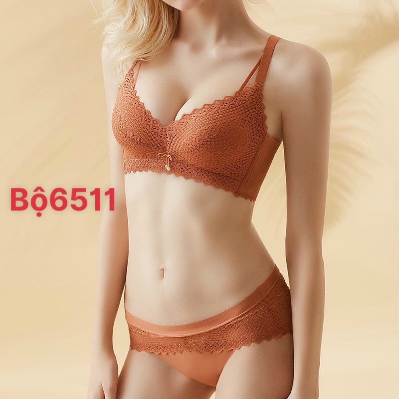 Bộ đồ lót, áo ngực ren không gọng tạo khe push upcho nữ | BigBuy360 - bigbuy360.vn