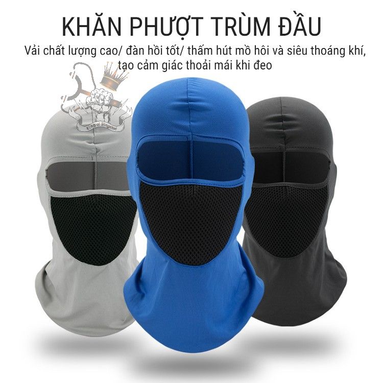 Khăn Phượt Trùm Đầu Ninja Điều Hòa ARI Cao Cấp, Chống Nắng Chống Tia Uv Cực Tốt Đa Năng Đi Xe Máy, Câu Cá [KPT]
