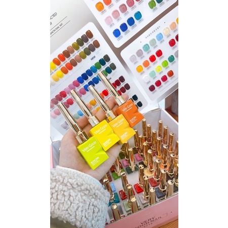 Set sơn verygood nail 60 màu , sơn hàn mẫu mới nhất TẶNG BẢNG MÀU VÀ BASE TOP