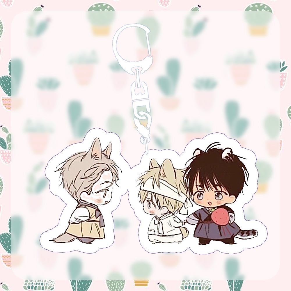 Móc khóa NO LOVE ZONE BL Không Chốn Yêu Đương manhwa chibi xinh xắn