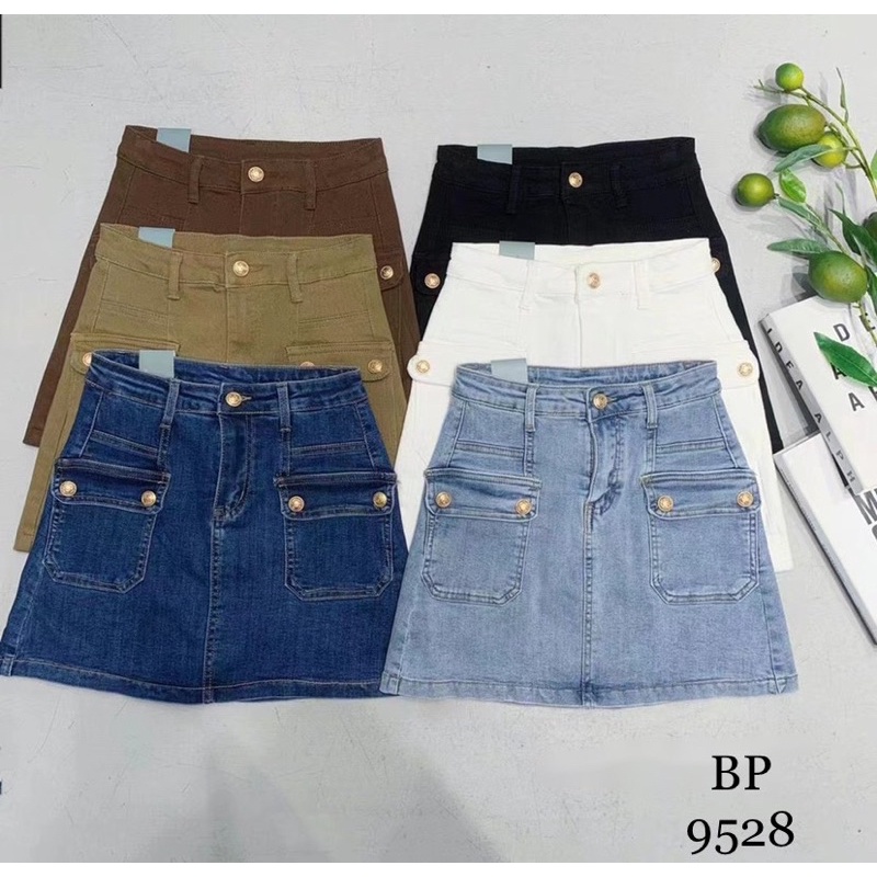 CHÂN VÁY BÒ TÚI NẮP DÁNG MINI HOTTREND QUẢNG CHÂU MS26661