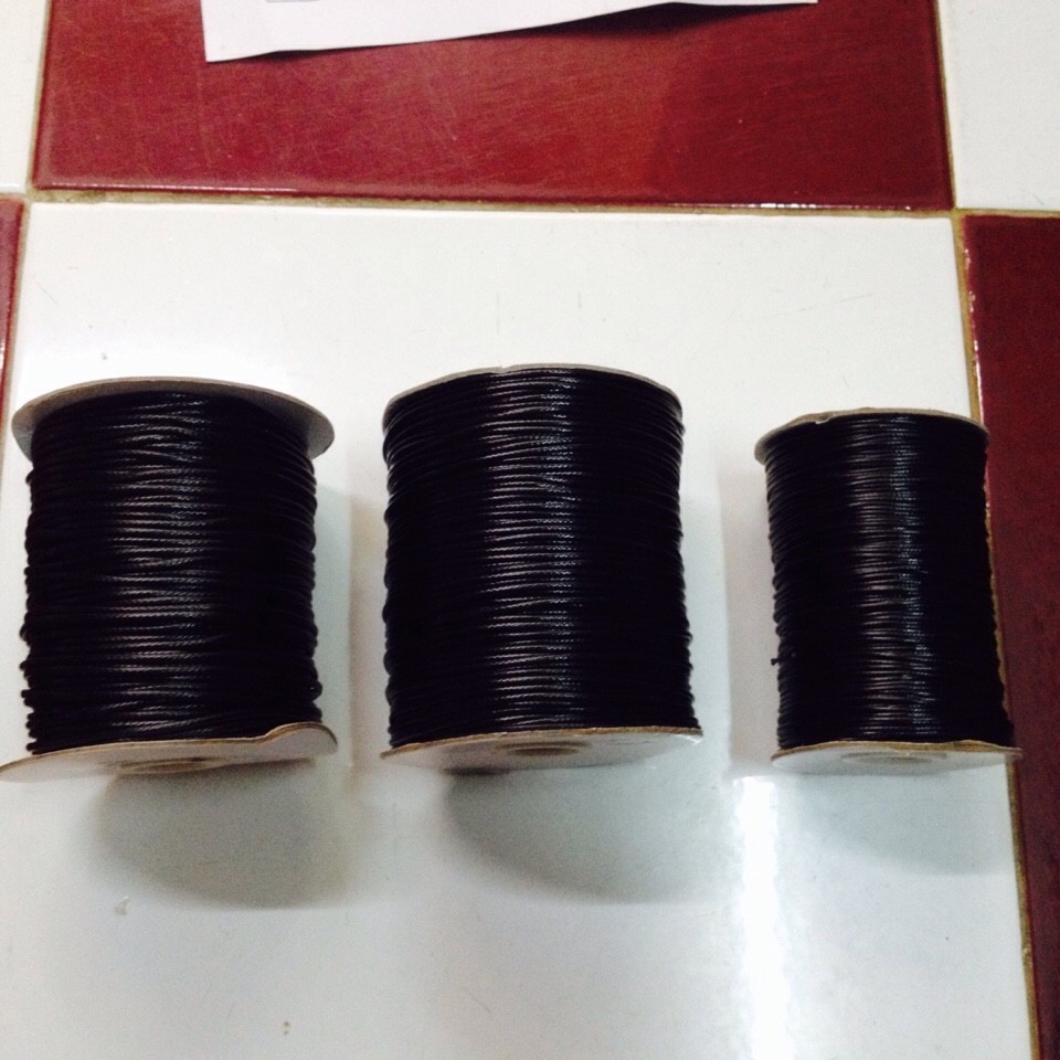 dây sáp đen 1 cuộn dây sáp bóng 0.5mm - 0.8mm - 1mm - 1,5mm - 2mm = 95k