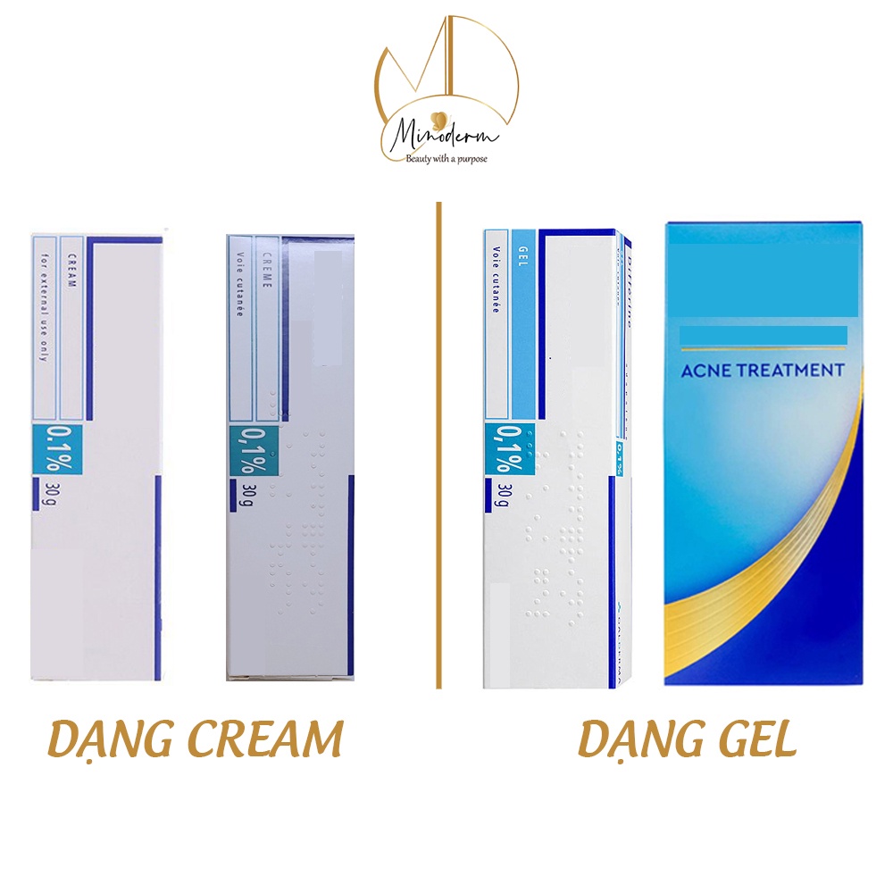  dif cream - dif gel giảm mụn ẩn, mụn đầu đen