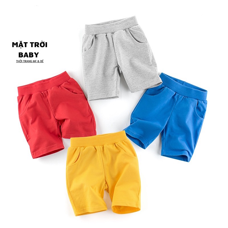Quần bé trai chất cotton da cá thoáng mát dáng đẹp cho bé 1-7 tuổi