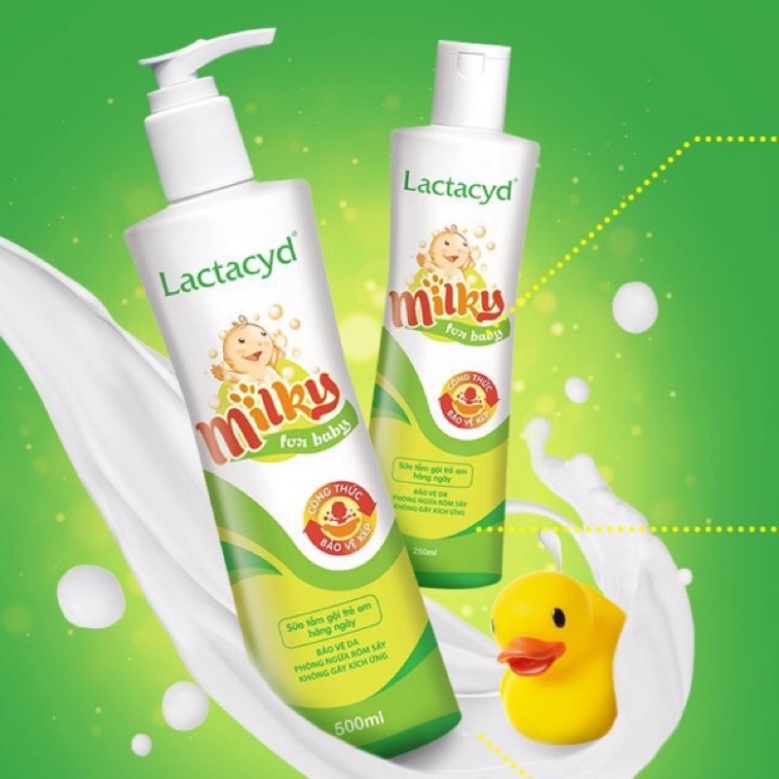 [CHÍNH HÃNG]Sữa Tắm Gội Cho Bé Lactacyd Milky