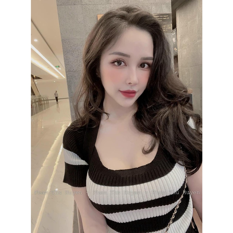 Áo len dây rút 2 bên xinh