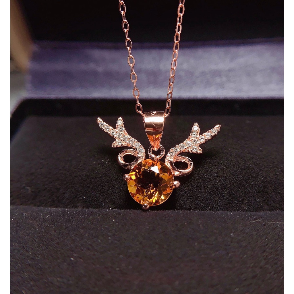 Vòng cổ Mặt Sừng Hươu Bằng Đá Tự Nhiên Cho Nữ-JHS2-P