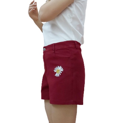 Quần short nữ ống rộng kaki basic, quần đùi kaki nữ dây kéo lưng cao  QSK01 | BigBuy360 - bigbuy360.vn