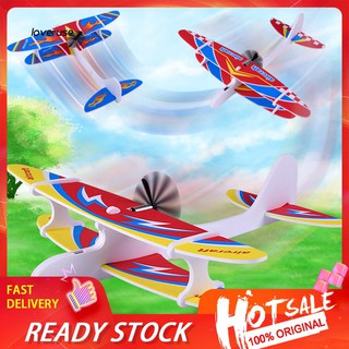 LOVE_DIY Hand Throw Electric Fly Back Aircraft Rechargeable Glider Education Kids Toy