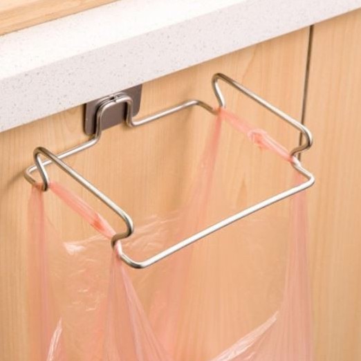 Giá treo túi rác,móc treo khăn nhà bếp inox304 Nanichino