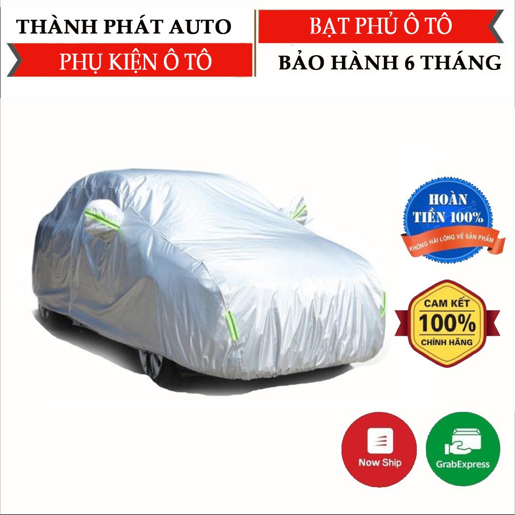■❈✟Bạt Phủ Ô Tô,Áo Trùm tô Tráng Nhôm Cách Nhiệt Cao Cấp Chống Nắng Bụi Xước Cho Nhiều Dòng Xe (Phiên bản cấp)