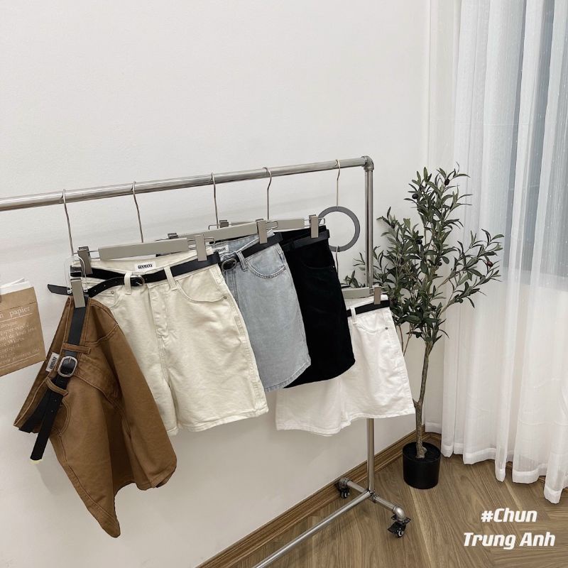 Quần jean ngố kèm đai hàng QCL1