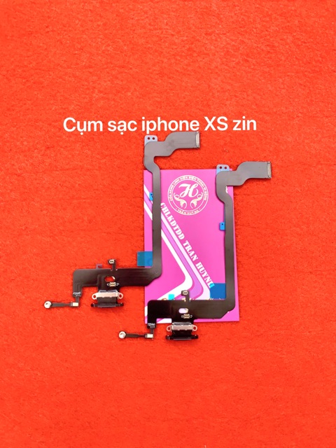 Cụm đuôi sạc iphone XS zin - mới 100%