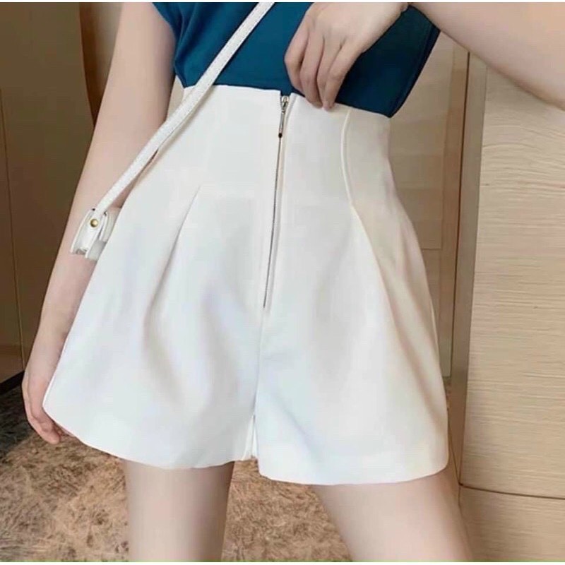Quần Short Kéo Khoá Giữa, Cạp Cao M622 | BigBuy360 - bigbuy360.vn
