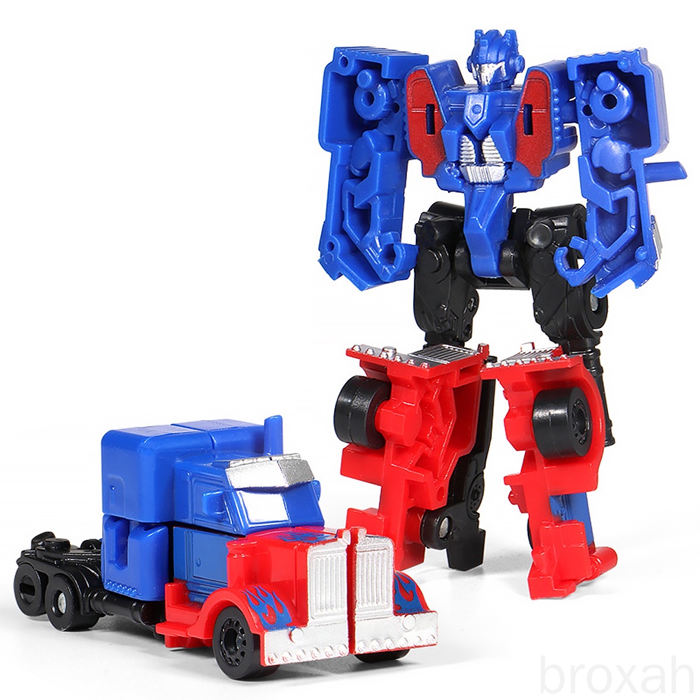 Mô Hình Xe Đồ Chơi Biến Hình Rô Bốt Mini Bằng Nhựa An Toàn Vui Nhộn Cho Bé