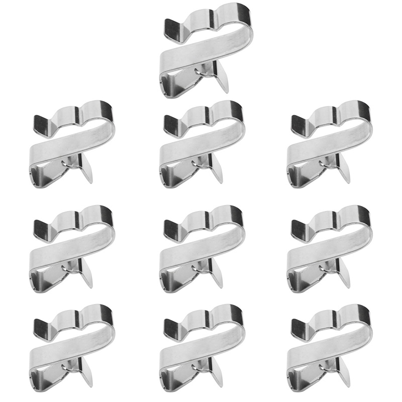 Set 10 / 20 Kẹp Dây Cáp Bằng Kim Loại Tiện Dụng Cho Tàu Thuyền / Cắm Trại