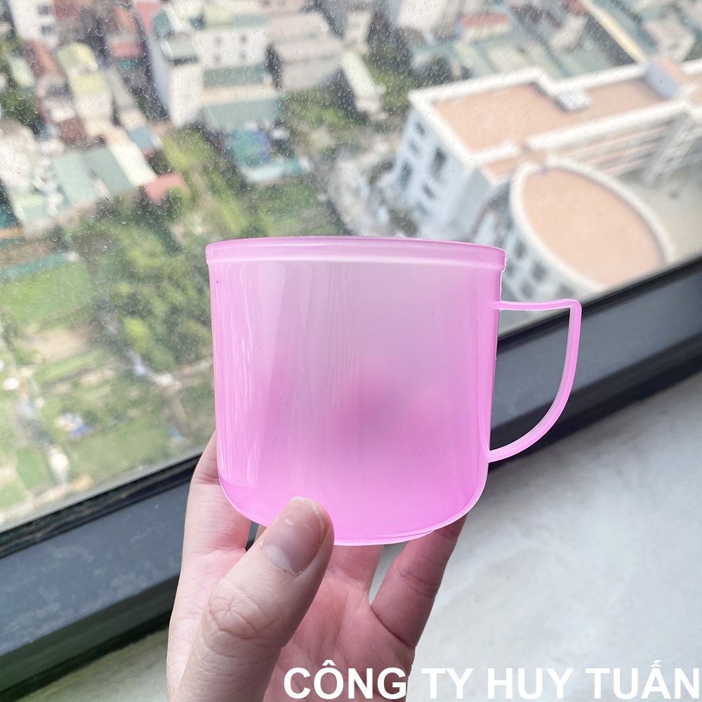 Ly uống nước mini có quai cầm chính hãng Việt Nhật 6220 - Cốc uống nước chất liệu nhựa PP cao cấp (CB06)