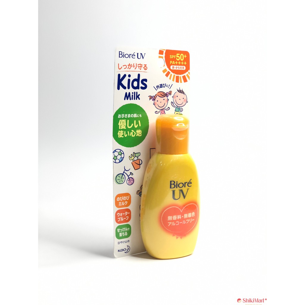 Sữa Chống Nắng Nhật Bản Biore UV Kids Milk dành cho trẻ em (90g)