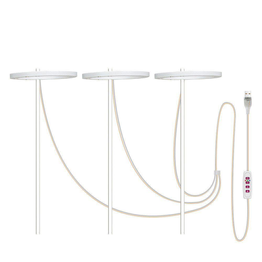 Đèn Led Ba Vòng Hỗ Trợ Cây Trồng Trong Nhà DC5V