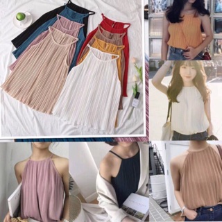 Áo yếm silk nhăn hàng đẹp Quảng Châu
