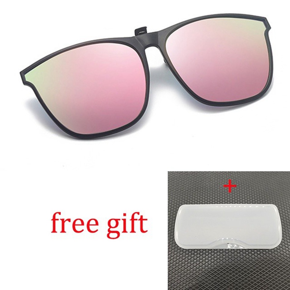 Kính Mát Tròn Phân Cực Màu Đen Phong Cách Cổ Điển Kèm Hộp Đựng Cho Lái Xe Ô Tô Ốp