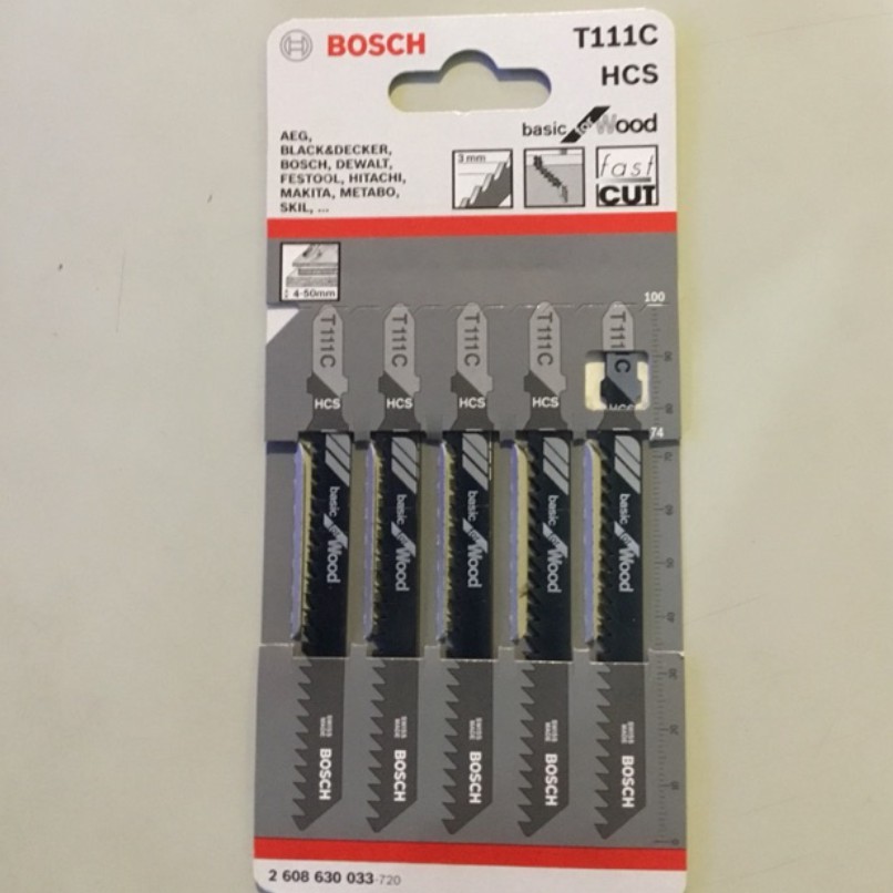 Vỉ 5 lưỡi cưa sọc bosch T111C