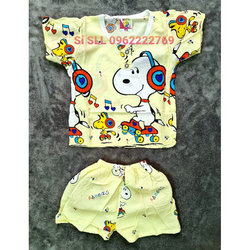 5-17kg Đồ Bộ Tôn Đùi Cực Mát Ngắn Tay Chó Snoopy cho bé trai