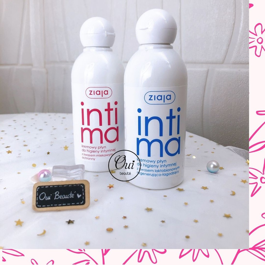 Dung dịch vệ sinh phụ nữ dạng gel Intima ziaja, vệ sinh vùng kín giảm viêm, giảm ngứa, se khít 200ml Ouibeaute