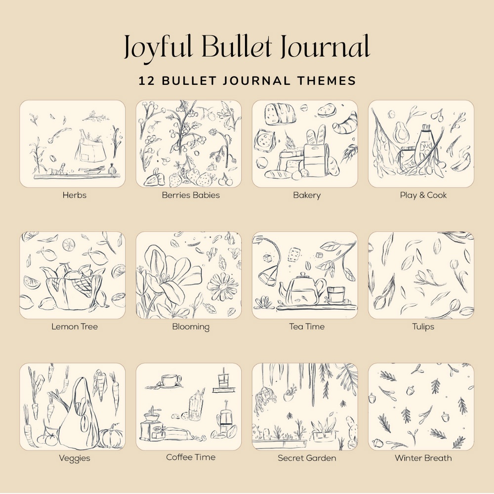 Quà 8/3 - Sổ lập kế hoạch Crabit JOYFUL BULLET JOURNAL - Giao hỏa tốc