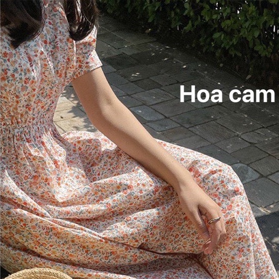 Đầm babydoll hoa nhí, đầm hoa vitage ullazang phong cách hàn quốc