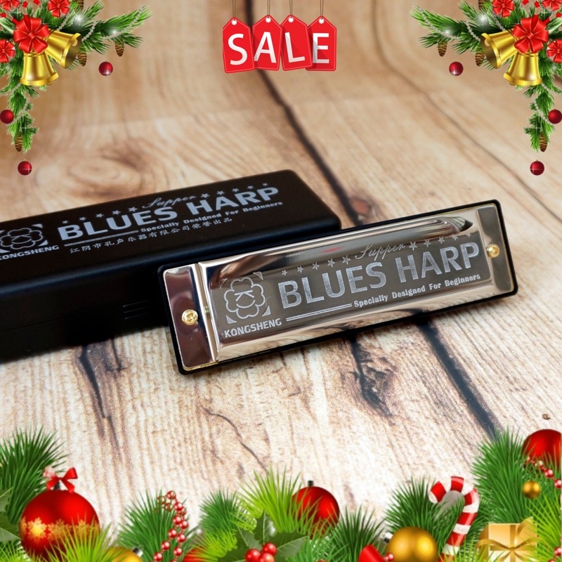 Kèn harmonica 10 lỗ Blues Harp hiệu Kongsheng tone C