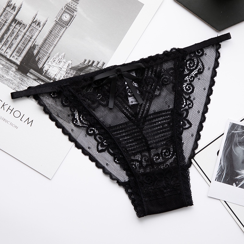 Quần lót ren Bikini dây quai mảnh form nửa mông NuciFera_QLN17