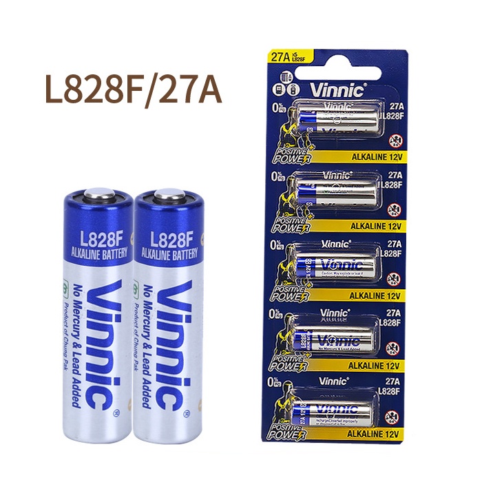 Pin 12V 27A VINNIC 27A - A27 - A27BP - G27A - GP27A - L828 Dùng Cho Remote ô tô, cửa cuốn, chuông cửa