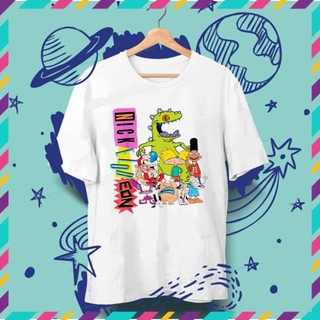 RE VÔ ĐỊCH- Áo Thun Nickelodeon Complete Nick 90s Throwback Character Unisex Cartoon Network