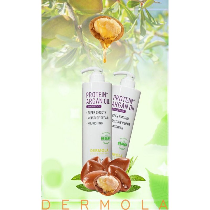🌻RẺ VÔ ĐỊCH 🌻 Cặp dầu gội dầu xả dưỡng ẩm phục hồi hương nước hoa DERMOLA 750ML