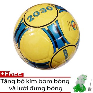 BÓNG ĐÁ GERU STAR, FUTSAL 2030 VÀNG DÁN, TẶNG BỘ KIM BƠM VÀ LƯỚI ĐỰNG BÓNG