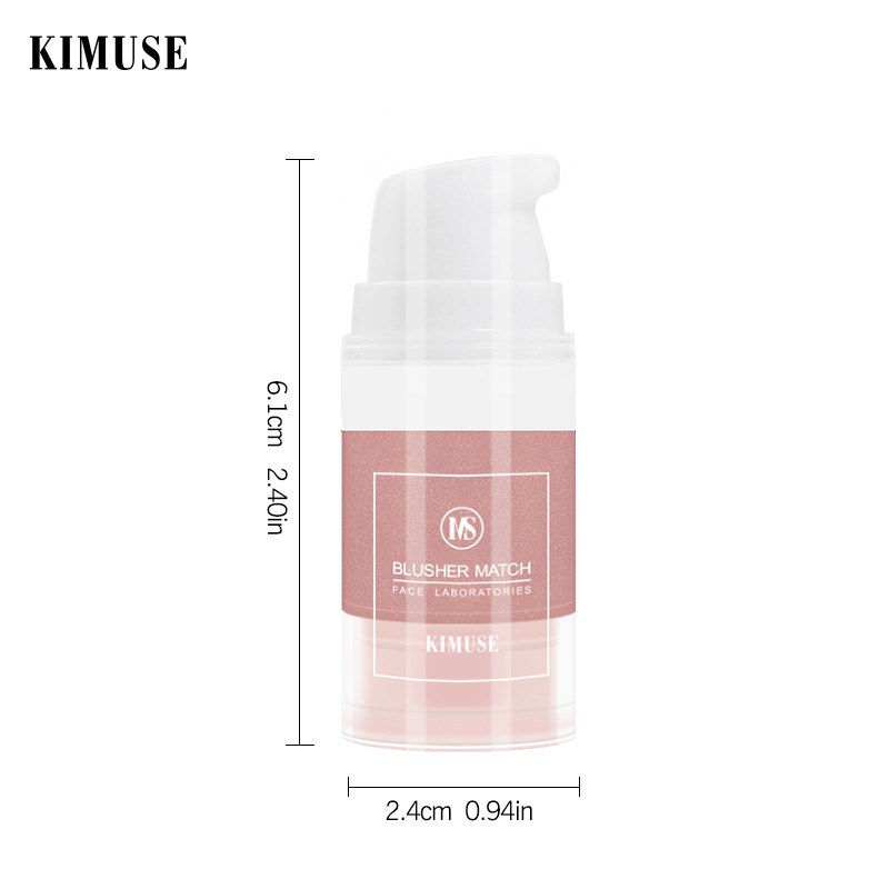 KIMUSE Phấn má hồng dạng lỏng Lâu trôi Không thấm nước Phấn má hồng tự nhiên 6ml