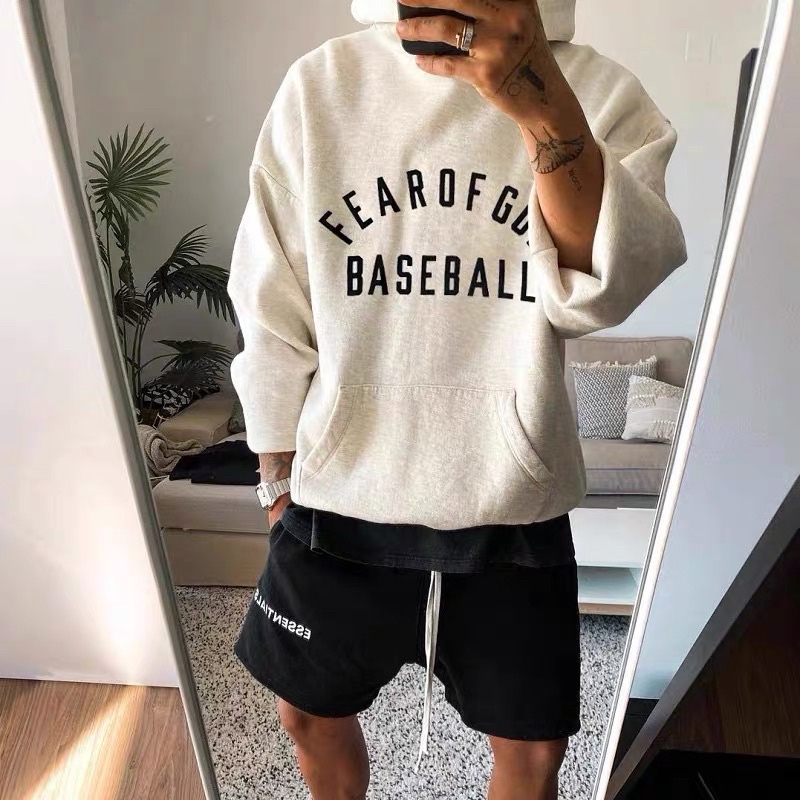 Áo hoodie Fear Of God FOG Baseball giống Lisa Blackpink,RM BTS, NCT 127