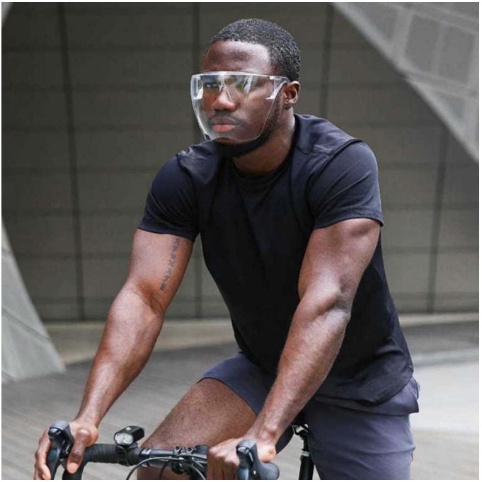 Mắt kính phòng dịch FACE SHIELD chống giọt bắn che hết khuôn mặt , bảo hộ chống bụi gió đi đường [ KHẨU TRANG NHỰA ] | BigBuy360 - bigbuy360.vn