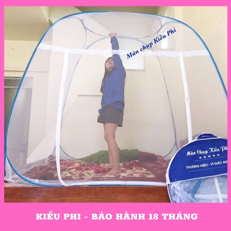 Mùng chụp tự bung người lớn❤️ Kiều Phi❤️ mùng tự bung đỉnh rộng 1m2 1m6 1m8 2m2 cao thoáng