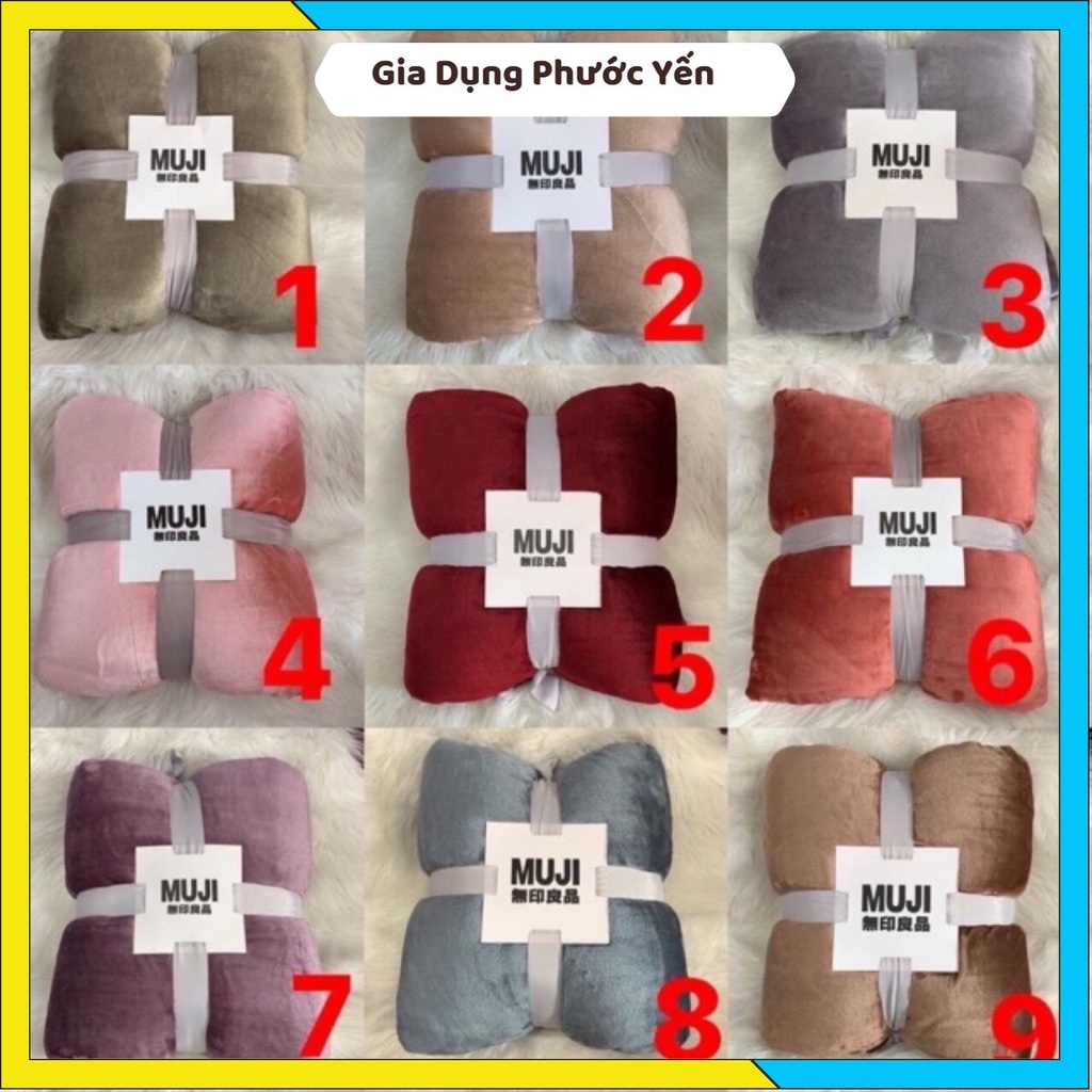Chăn Muji lông tuyết kt 2mx2m3