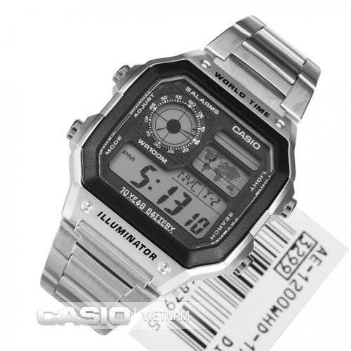 Đồng hồ Casio Nam  ♥️FREESHIP♥️ Giảm 99k khi nhập mã [DAYDA99] Mã Sản Phẩm AE 1200WHD 1A Cam kết chính hãng