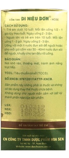 CỐM DI NIỆU ĐƠN HOSE | Hỗ trợ hiệu quả trẻ em đái dầm, ra mồ hôi trộm, người lớn tiểu đêm, tiểu són | Thế Giới Skin Care
