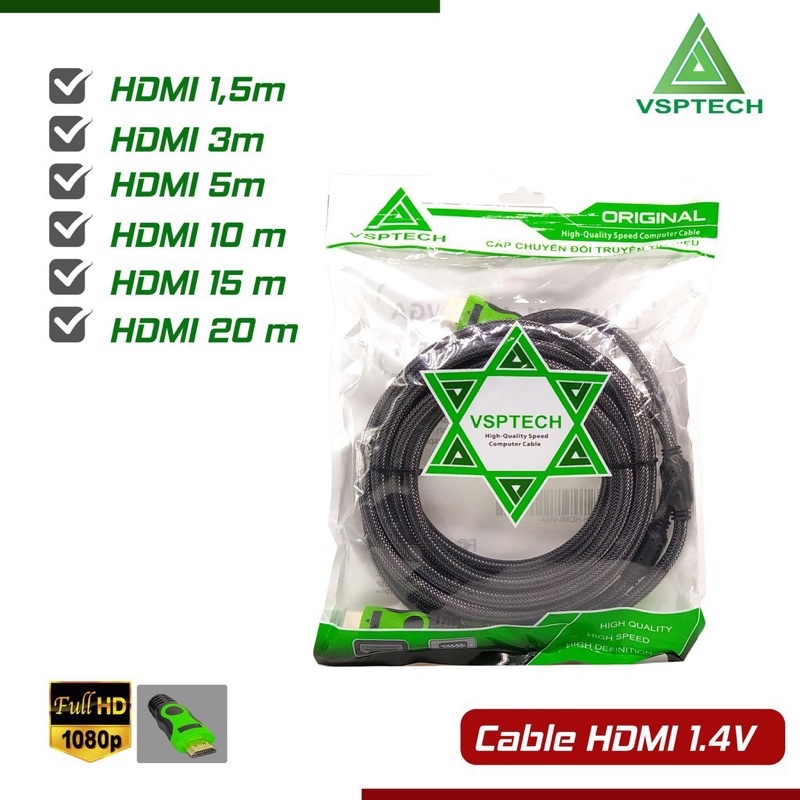 Cáp Tín Hiệu HDMI VSPTECH (1.4V) 5m