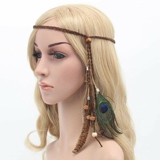 Vòng Đội Đầu Lông Vũ Cách Boho Vintage