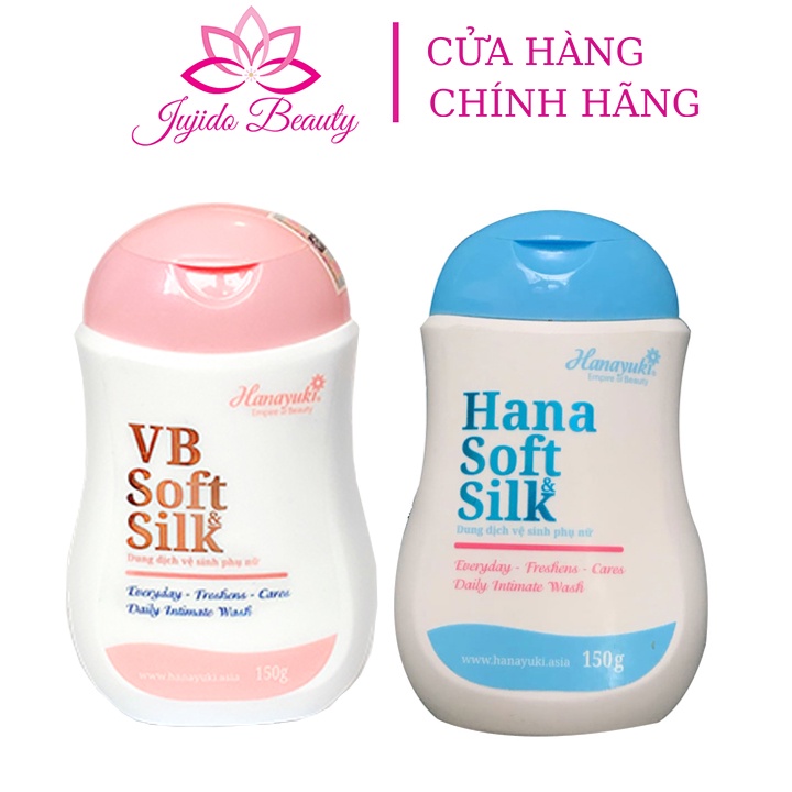 Dung Dịch Vệ Sinh Phụ Nữ Hana Soft Silk Hanayuki 150gr Hương Thơm Nhẹ Nhàng